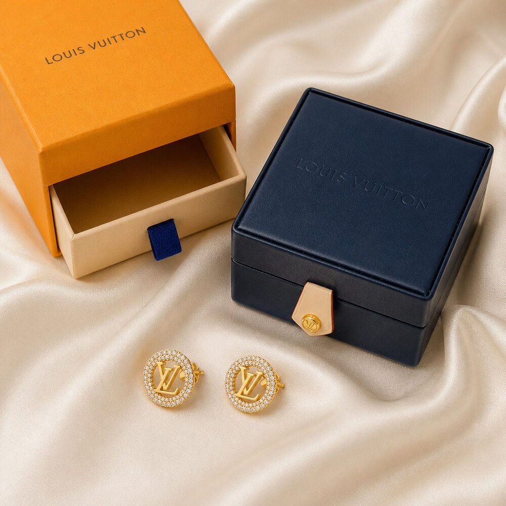 Louis Vuitton Signature Earrings Style 7 | New with Box - Picture 2 of 9